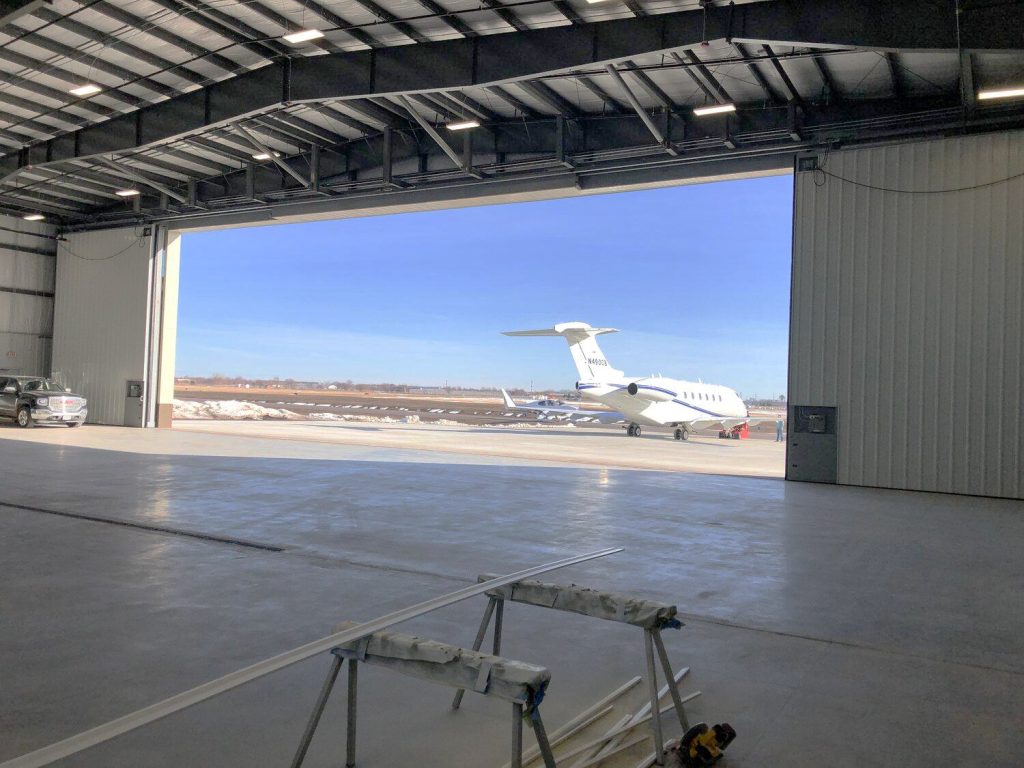 Hangar in Stahlbauweise